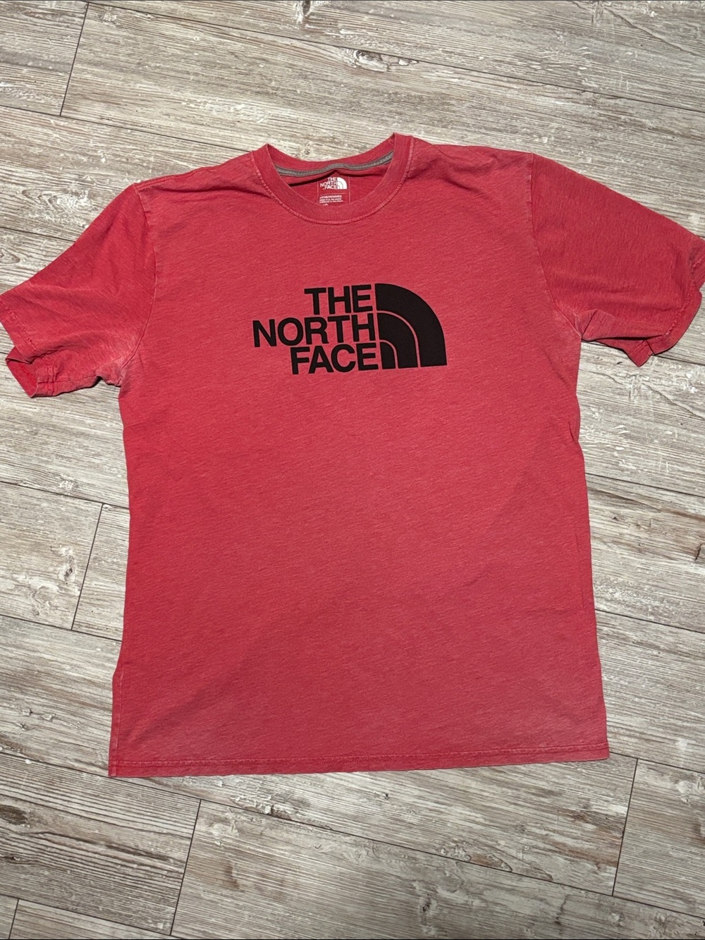 The North Face Men's Red Short Sleeve Logo Tee